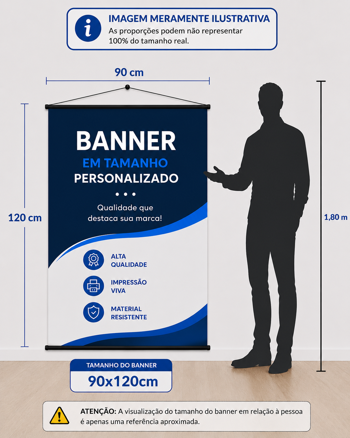 BANNER LONA 90cm x 120cm