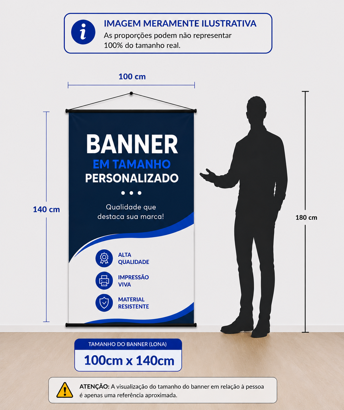 BANNER LONA 100cm x 140cm
