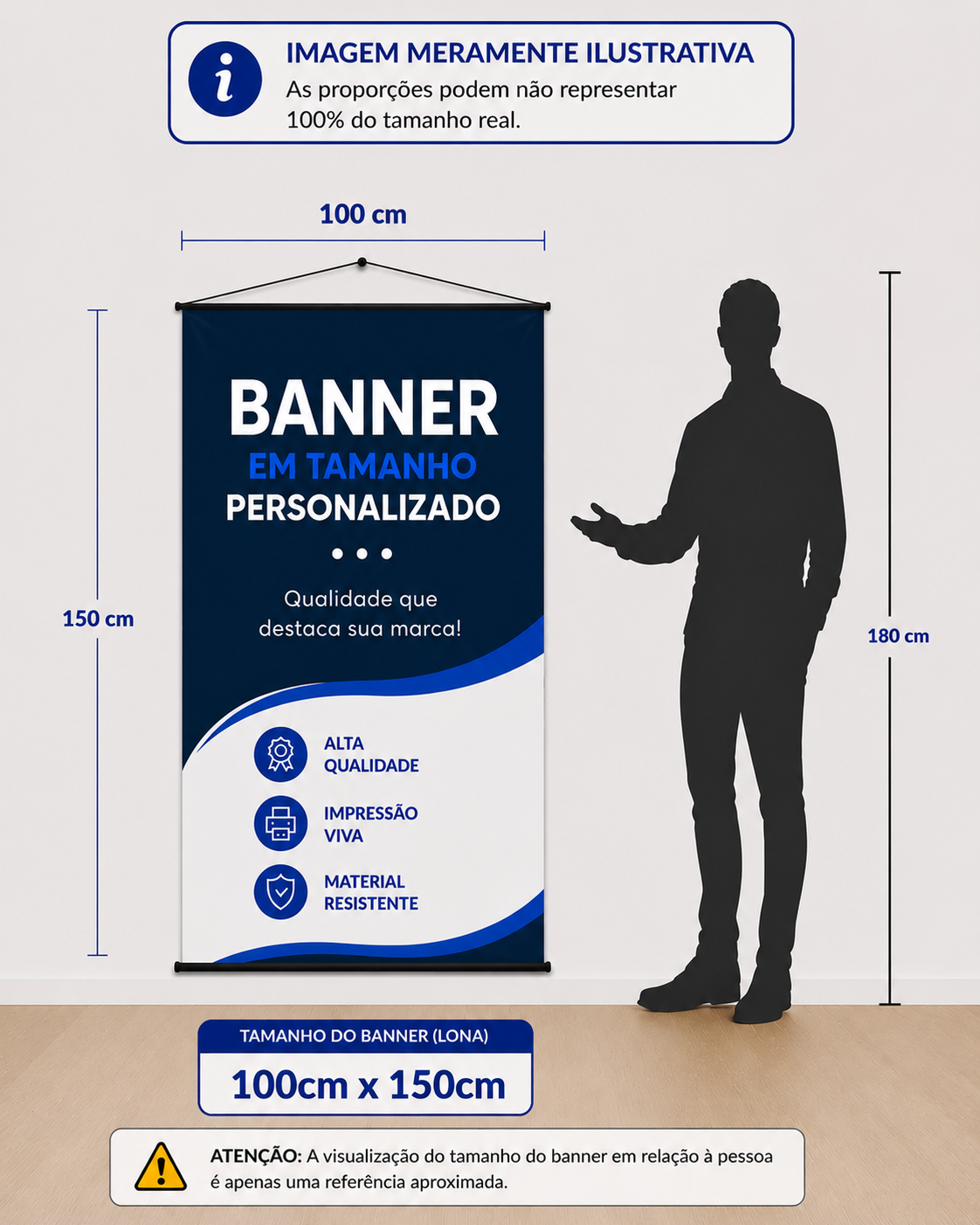 BANNER LONA 100cm x 150cm