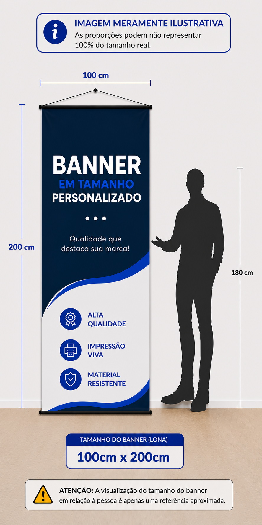 BANNER LONA 100cm x 200cm