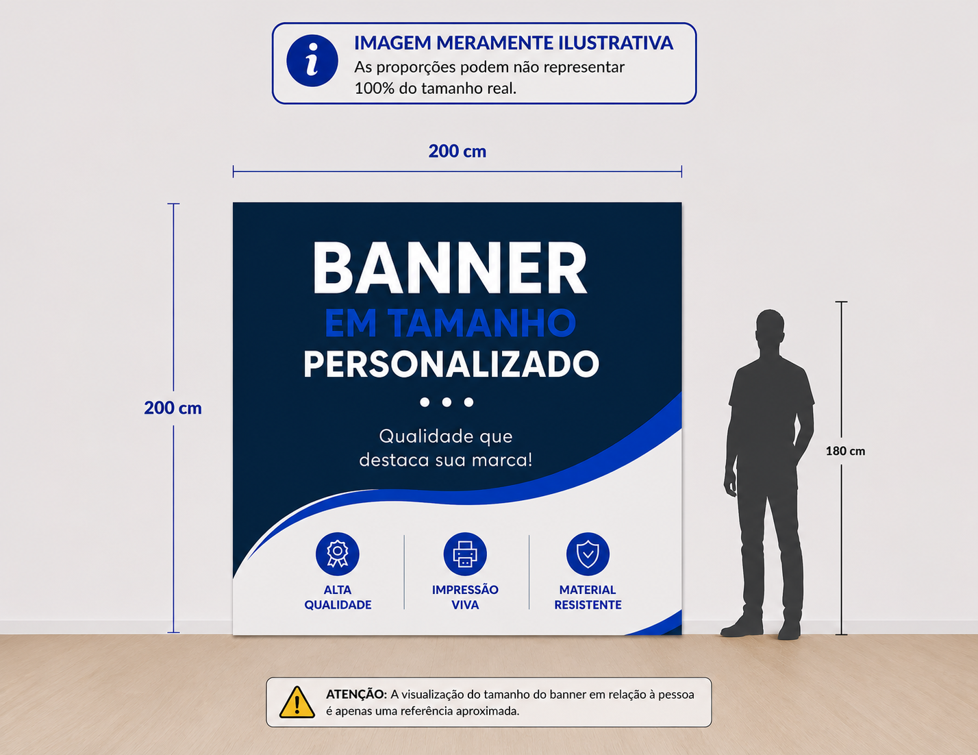 BANNER LONA 200cm x 200cm