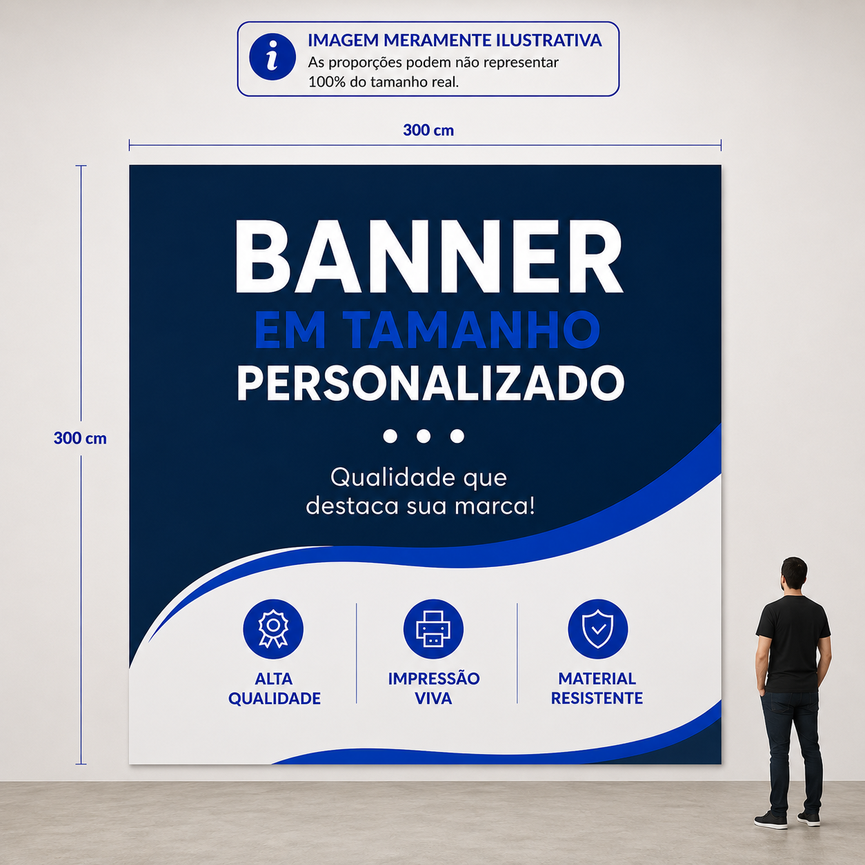 BANNER LONA 300cm x 300cm