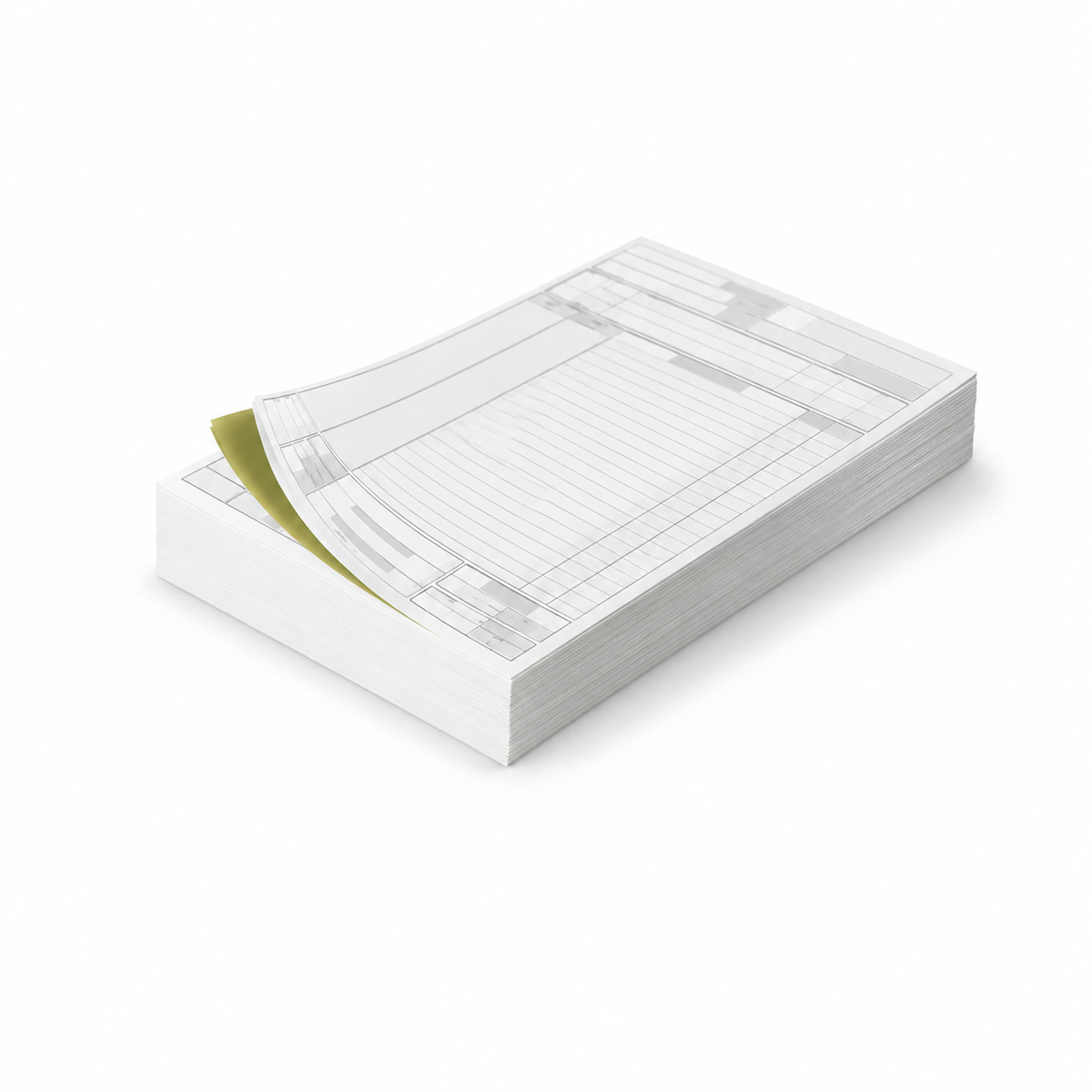 Bloco com 3 Vias - 25x3 | 10,5x14,85cm | Offset 63g/m²