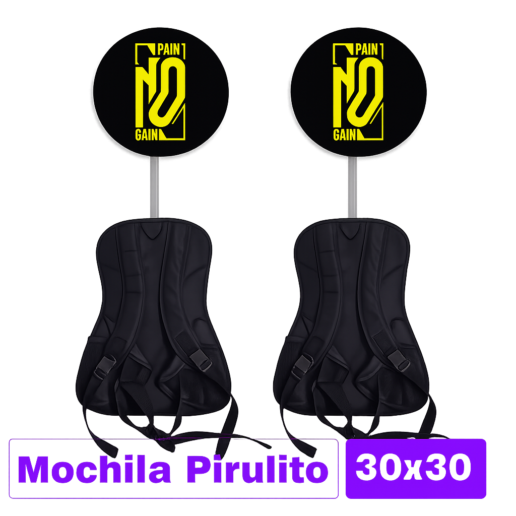 Mochila Pirulito | 30x30cm