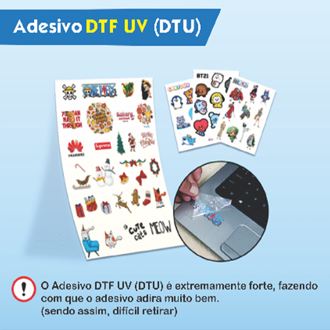 DTF UV - ADESIVO PERMANENTE A3
