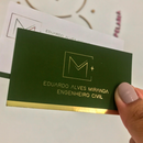 Cartão de visita 350g | 4/0 | Lamin. Fosca + Hotstamp